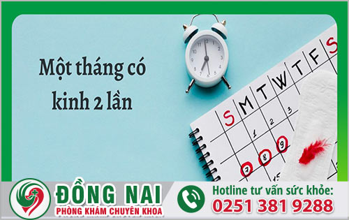 Nữ giới có kinh 2 lần trong tháng do đâu?